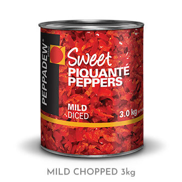 Sweet Piquanté Peppers Mild Diced 3.0 kg