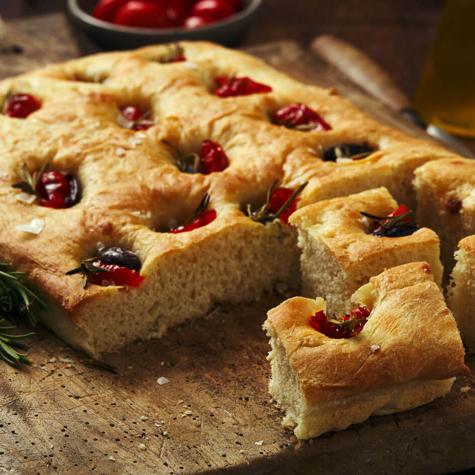 Focaccia Bread with Sweet Piquanté Peppers