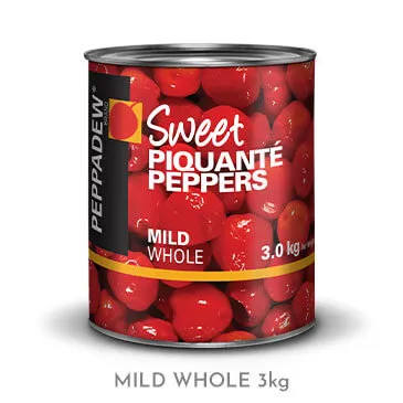 PEPPADEW® Sweet Piquanté Peppers Mild Whole 3.0 kg