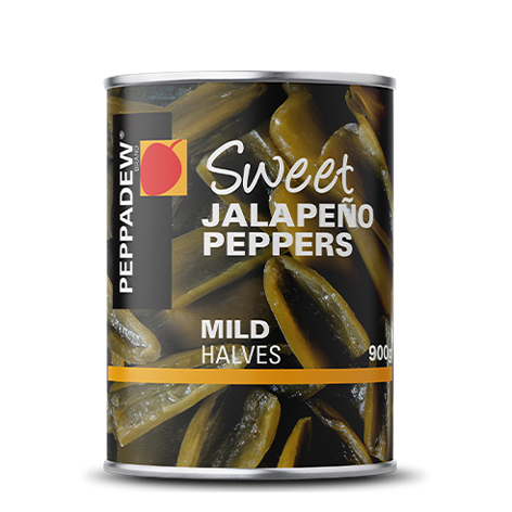 Sweet Jalapeno Peppers - Mild Halves 900g