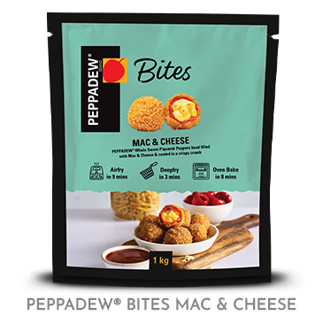 peppadew bites mac & cheese