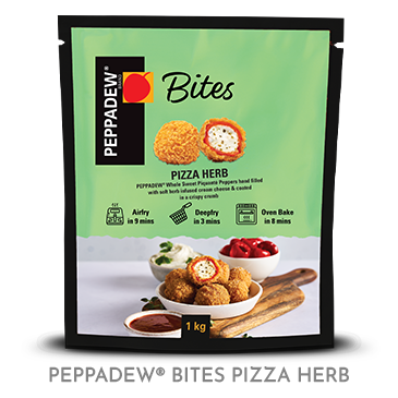 peppadew bites pizza herb